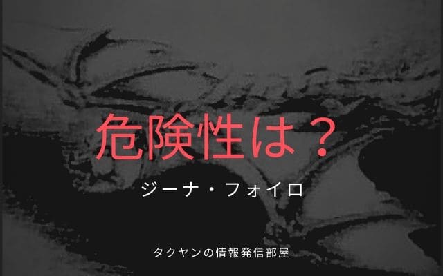 ジーナ・フォイロの危険性は？