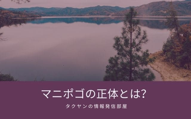 マニポゴの正体は一体何なのか？