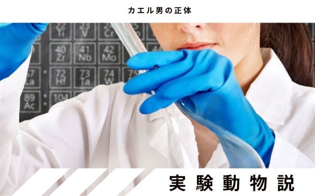 カエル男の正体:　実験生物